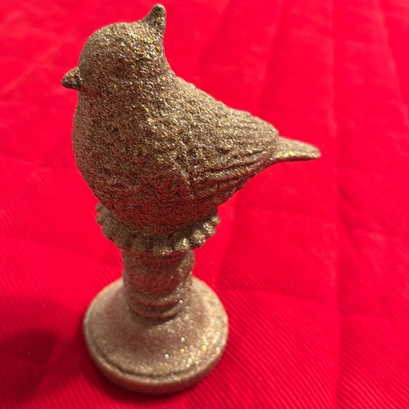 Source Unknown Other - Shiny Gold Glittery Cardinal